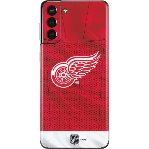 NHL Detroit Red Wings Home Jersey Galaxy S21 Plus 5G Skin